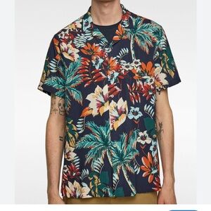 Vibrant Floral Men's Casual Shirt